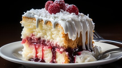 Poster - cake on a plate