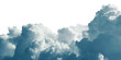 © Fydorov - Beautiful cumulus clouds on a transparent background. Panorama.