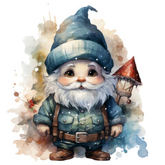 Wall Mural - cute gnome christmas