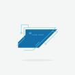 © Ahmad Taufiq - Digital callout titles. Futuristic textbox template, frame box with text sample. Flat vector illustration for presentation or infographics content concept