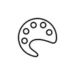 © Sejal - palette icon vector, liner illustration on white background..eps