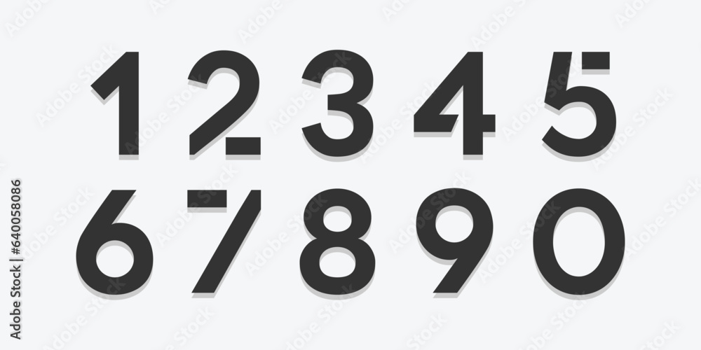 Modern Numbers Number Fonts Different Font Styles 35 Best Number Fonts