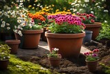 Fototapeta Big Ben - flowers in pots