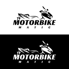 Dynamic Matic Motorbike Illustration Design Vector