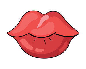 Poster - mouth pop art lips icon