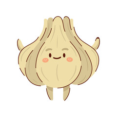 Poster - kawaii garlic vegetable cartoon icon