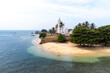 Aerial drone Photo of colonial Galle Fort at the ocean in Southern Sri Lanka