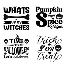 HHalloween Typography Svg Design For T Shirt