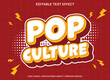 © Fuadi Alhusaini - pop culture text effect template design with 3d style use for business brand and logo
