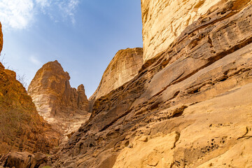 Wall Mural - Jabal Ikmah, a mountain near to the ancient city of Dadan in AlUla, Saudi Arabia. It has been described as a huge open-air library.