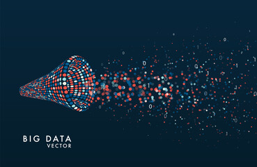 Poster - Abstract big data visualization.