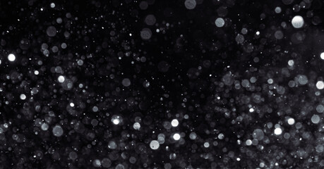 Wall Mural - gray bokeh on night background