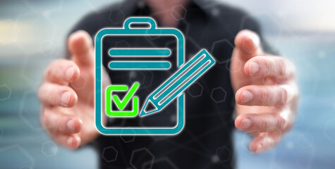 Wall Mural - Concept of document validation