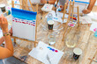 © Alfonso Soler - Art and Wine Workshop. Starting to paint.