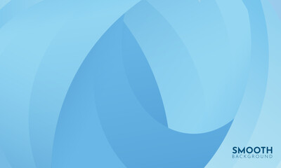 Wall Mural - Smooth gradient background vector. Abstract Blue gradient wavy background vector