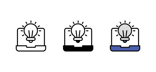 Idea icon design with white background stock illustration