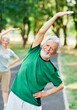 © Lumos sp - man senior exercise fitness sport healthy outdoor male active fit mature elderly health training  old retirement caucasian nature adult wellness workout activity