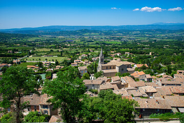 Overlooking the city of Moustiers-saint-Marie