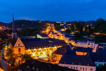 Beautiful Night View Of Luxembourg City