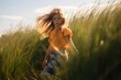 © id512 - teenage girl walking through grass