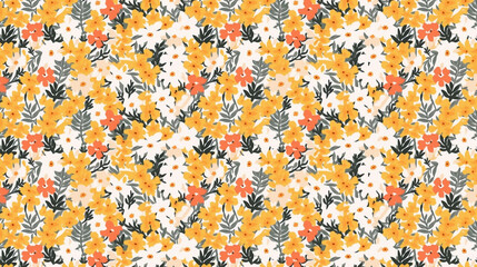 Wall Mural - seamless pattern vintage flowers for fabric, textiles, clothing, wrapping paper,Flower Pattern, Floral Pattern, Seamless Pattern, flower