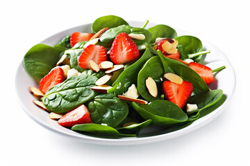 Wall Mural - Sweet Meets Savory: Spinach & Strawberry Salad - Vibrant Culinary Symphony