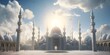 beautiful mosque is clouds post for jummah mubarak