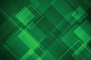 Canvas Print - Modern dark green abstract rectangle background