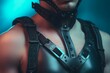 © nsit0108 - Man leather harness. Generate Ai