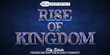 Ancient Rise Of Kingdom Vector Editable Text Effect Template