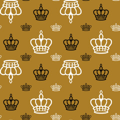 set of crowns vector