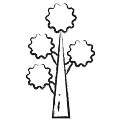 Wall Mural - Hand drawn Tree icon