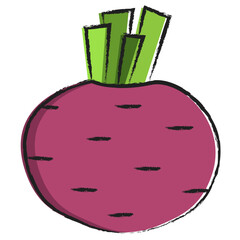 Sticker - Hand drawn Beetroot icon