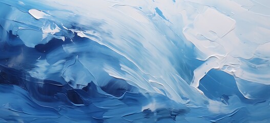 Wall Mural - abstract background of blue acrylic paint in watercolor style close up