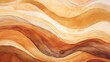 © Oksana Smyshliaeva - Brown beige soft color gradient watercolor wave abstract background. Wavy elegant modern template design. AI Illustration for cosmetics nature concept, backdrop, textile, banner.