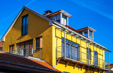 Poster - facade of a house in austria