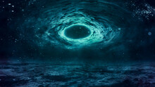 Supermassive Black Hole. Artistic Visualization. Space. A Stars, Planets, Nebulas