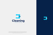 © revs creative - Professional Modern logo cleaning company design window cleaning service with sparkles. Vector illustration concept