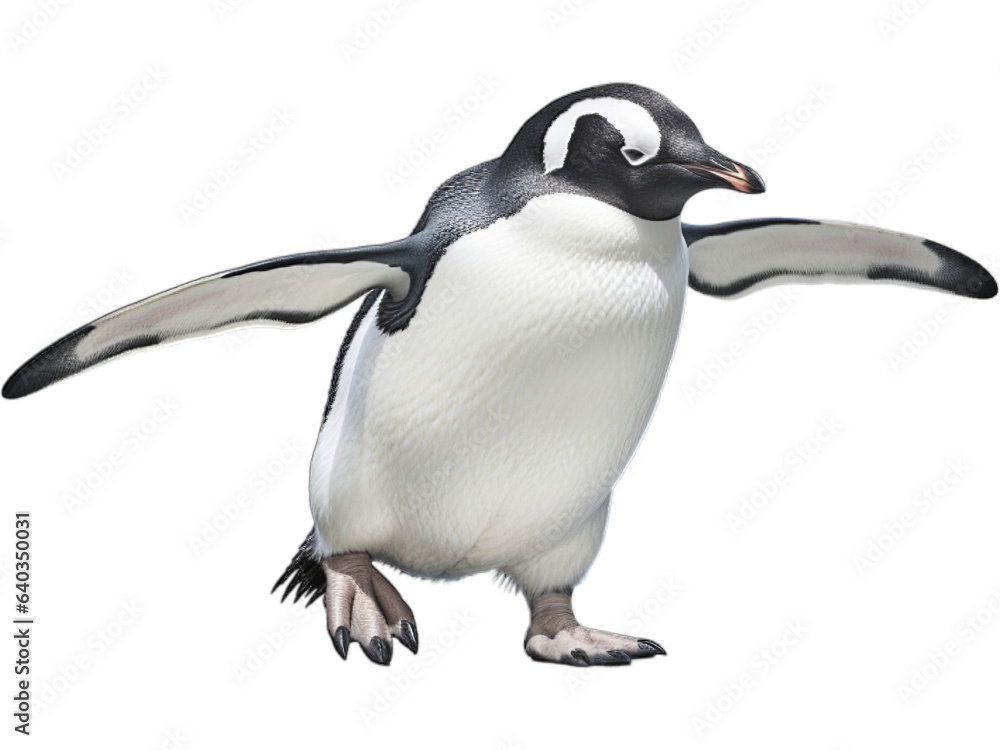 Penguin Waddling, No Background