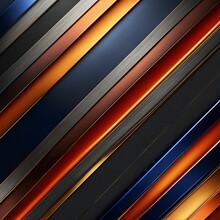 Black Dark Blue Gray Copper Red Brown Burnt Orange Gold Yellow Abstract Background. Color Gradient Ombre. Geometric Shape. Stripe Line Angle. Rough Noise Grungy Grain Texture. Design. Template. Shine