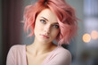 © SHOTPRIME STUDIO - Woman glamour female young style face pink model beauty portrait fashion hair