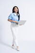 © Timeimage - Photo of young Asian girl on white background