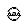 ABA letter logo design with white background in illustrator, vector logo modern alphabet font overlap style. calligraphy designs for logo, Poster, Invitation, etc.