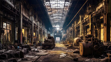 An Abandoned Bankrupt Factory