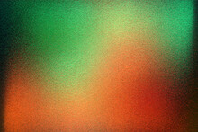 Black Dark Blue, Green, Orange, Red, Brown, Gold, Shiny Glitter Abstract Gradient Background With Space. Twinkling Glow Stars Effect. Like Outer Space, Night Sky, Universe. Rusty, Rough Surface, Grain