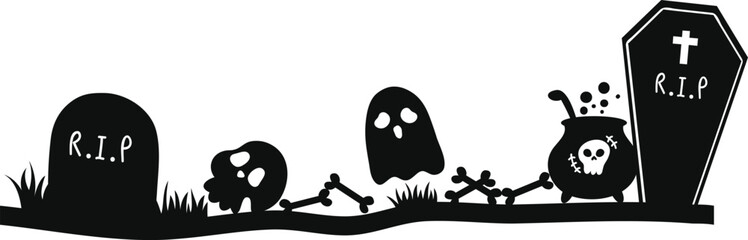 Halloween Border Element Design