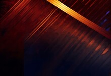Black Dark Blue Gray Copper Red Brown Burnt Orange Gold Yellow Abstract Background. Stripe Line Angle. Color Gradient Ombre. Geometric Shape.  Rough Noise Grungy Grain Texture. Design. Template.