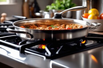 cooking on the stove