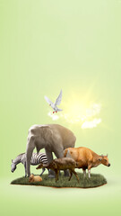 Wall Mural - World Animal Day