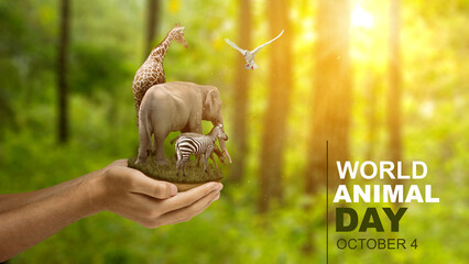 Wall Mural - World Animal Day